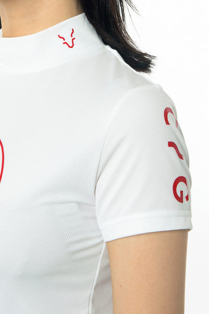 ロゴプリントモックネック