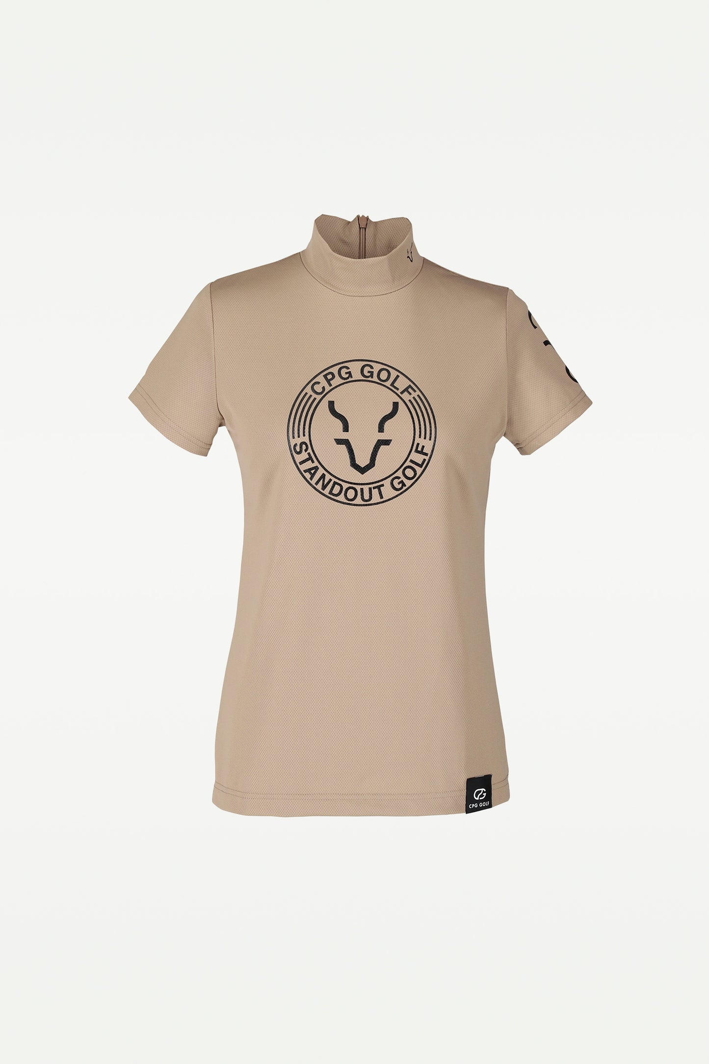 ロゴプリントモックネック