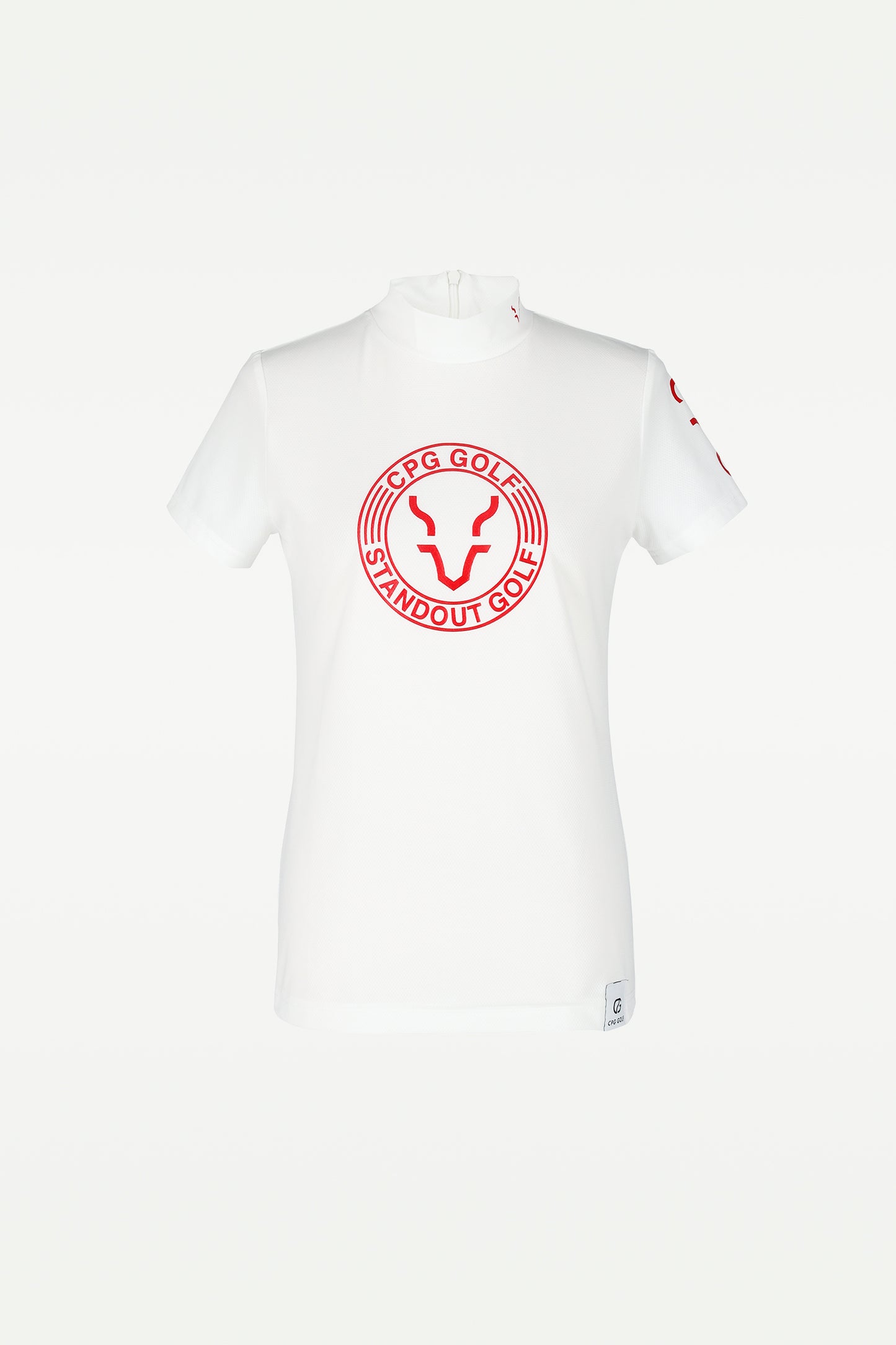 ロゴプリントモックネック