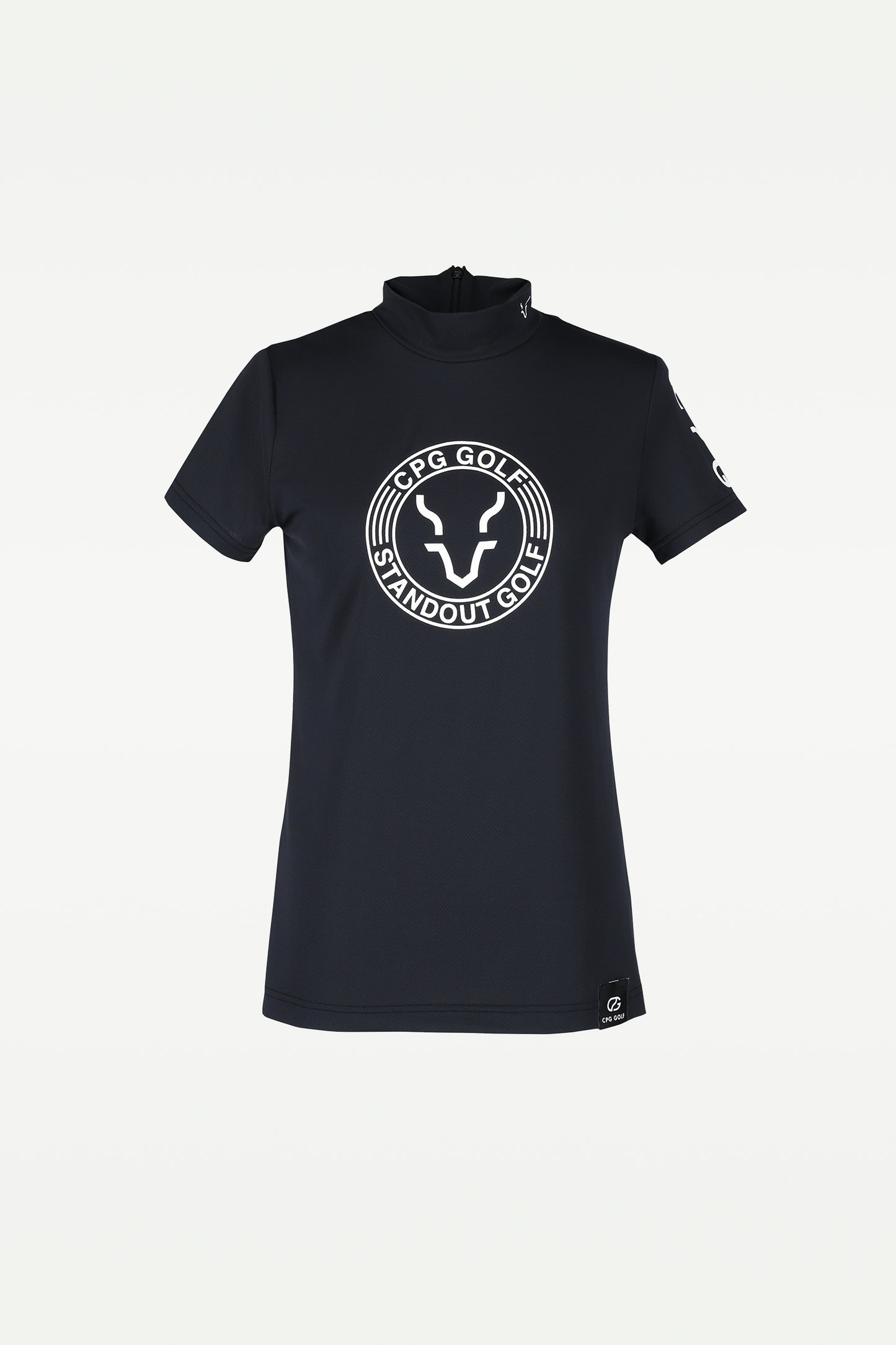 ロゴプリントモックネック